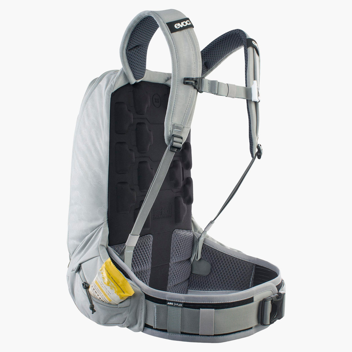 EVOC TRAIL PRO SF 12L Rucksack mit Rückenprotektor Grau – Ansicht 8